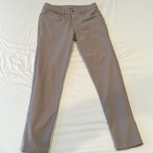 Grey slim fit lulu dress pants. 28 waist 28 inseam.